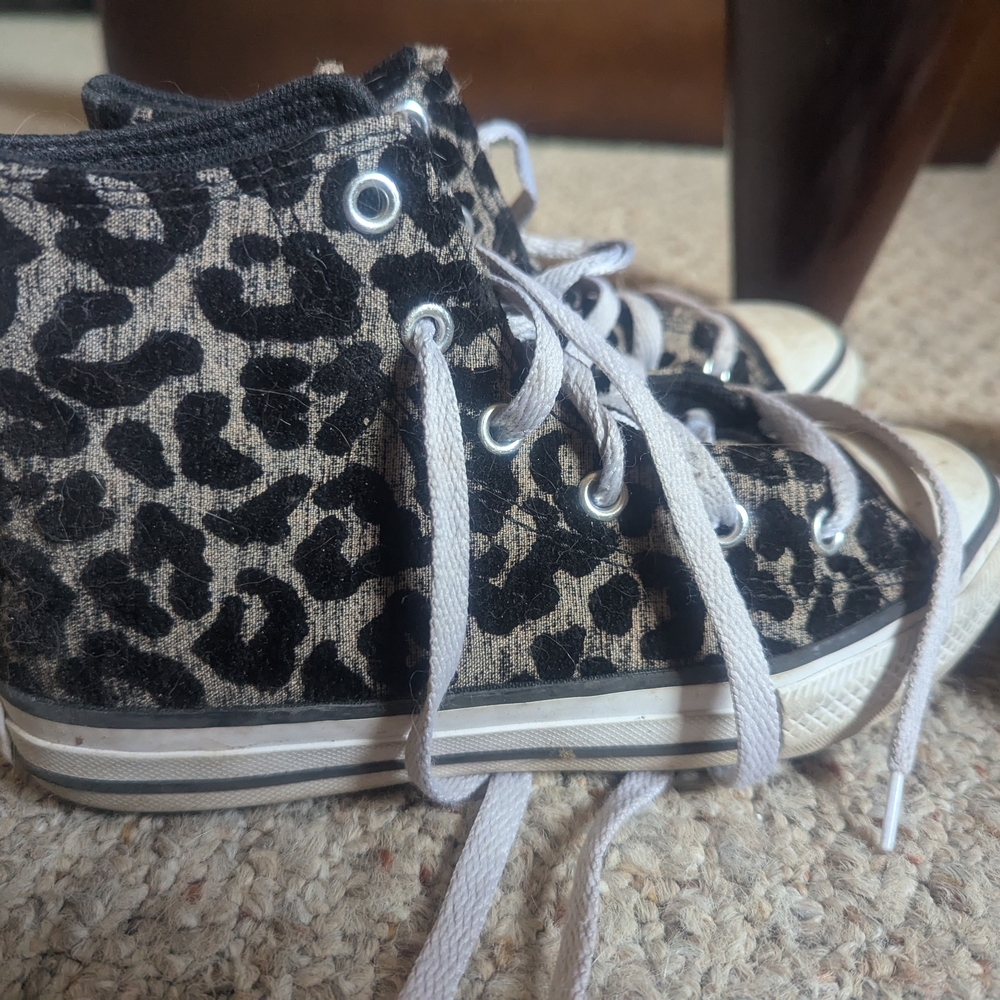 Converse Black and Gray High-Top Sneakers